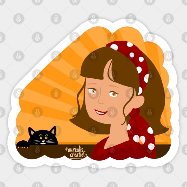 gypsy girl Sticker by Aurealis